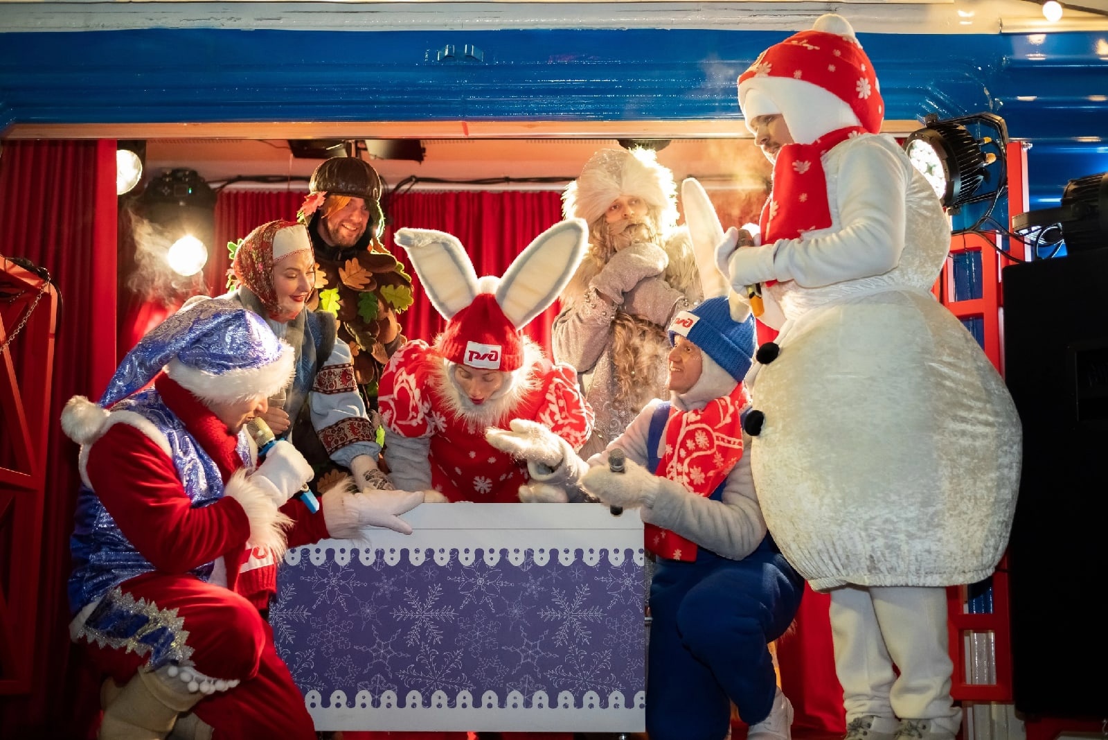 Поезд Деда Мороза герои