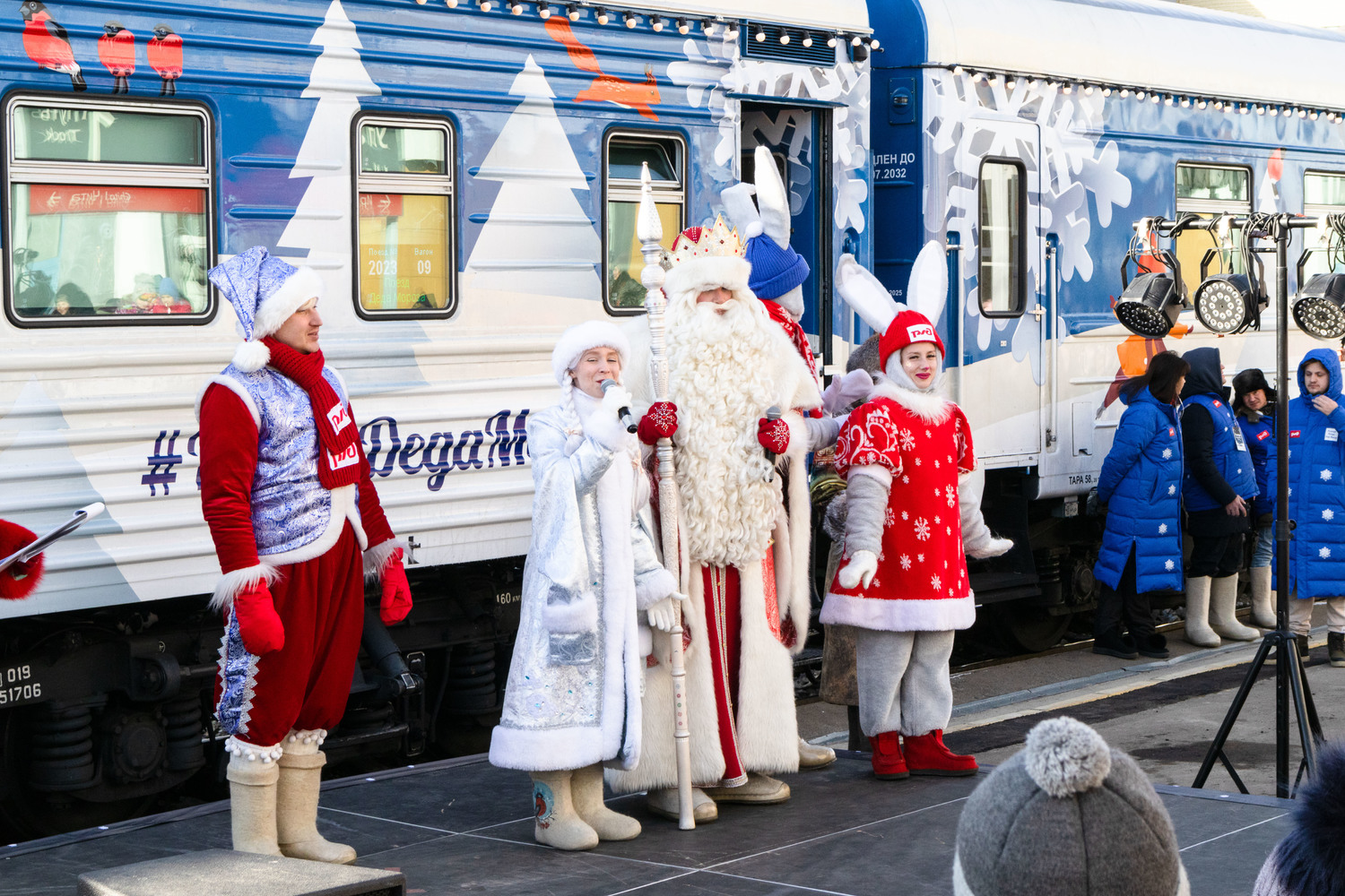Поезд Деда Мороза новогоднее представление