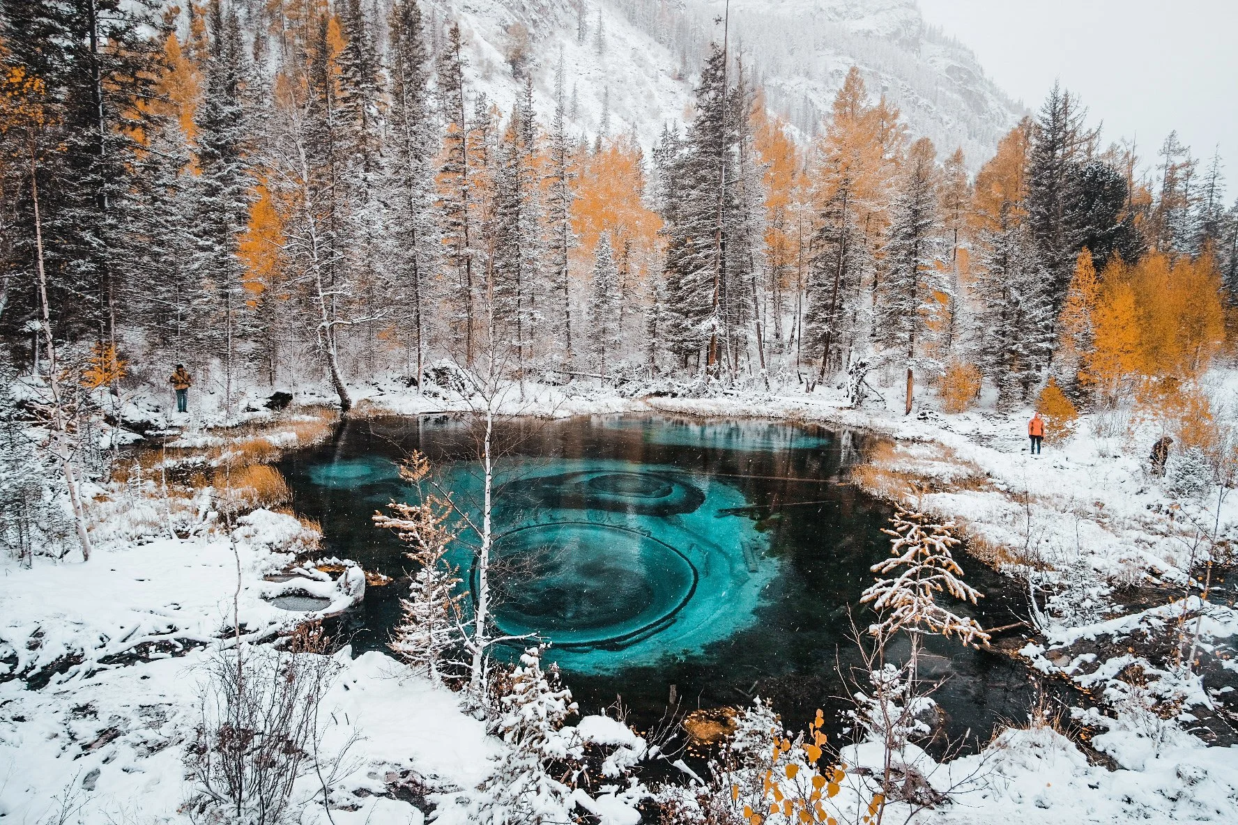 Гейзерное озера Алтай