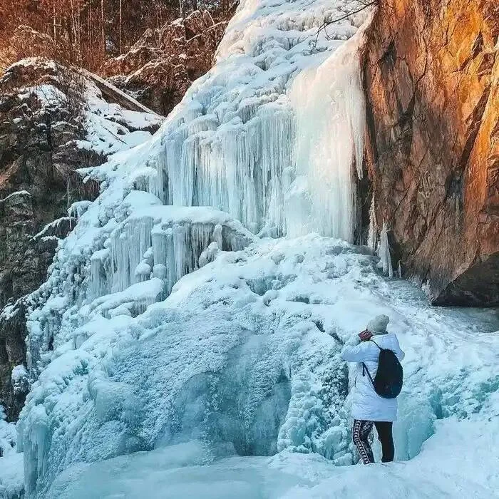 Камышлинский водопад зимой Камышлинский водопад зимой