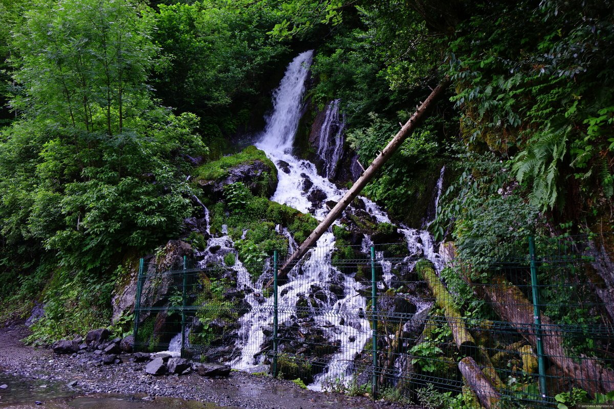 Водопад «Птичий клюв» в Абхазии