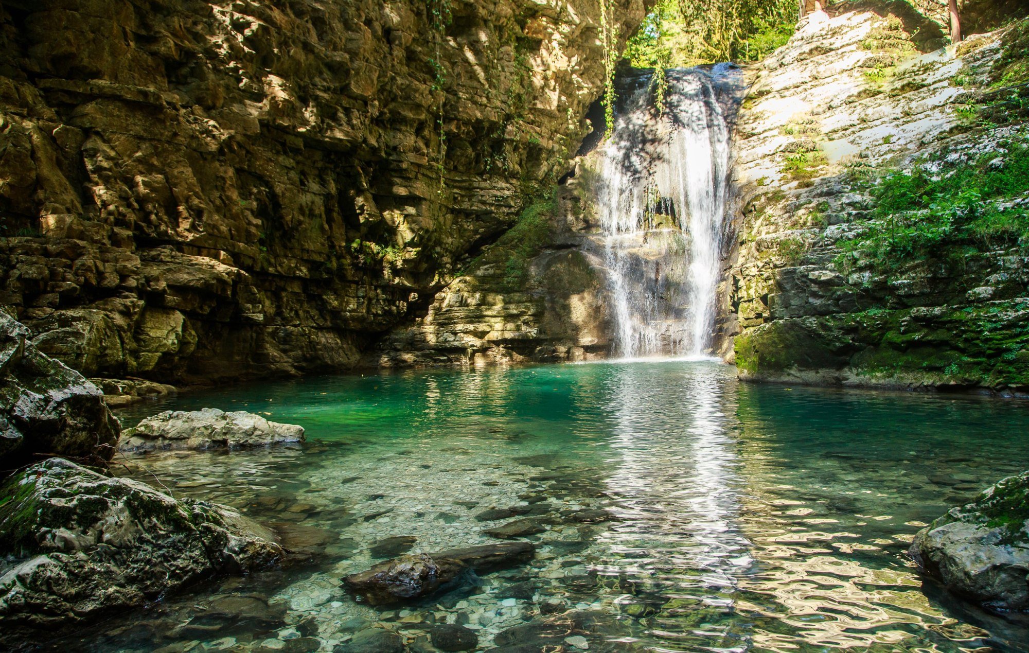 Ольгинские водопады в Абхазии
