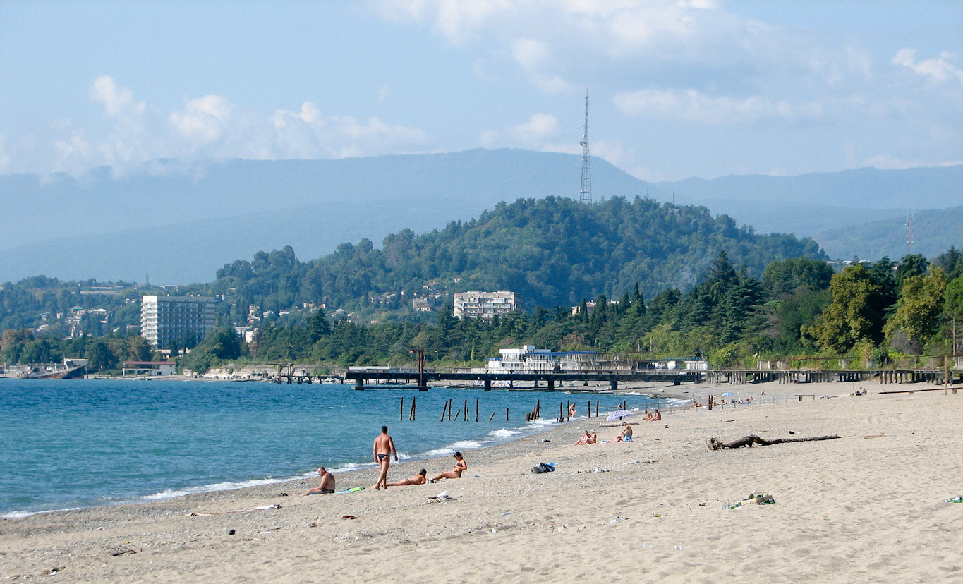 Пляж «Мокко» в Абхазии