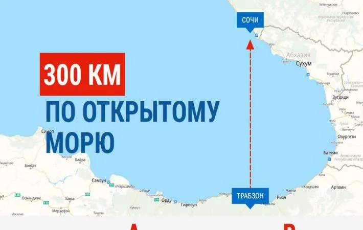 Возобновилось паромное сообщение между Сочи и Трабзоном